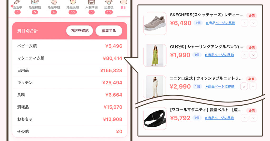 費目の説明画像